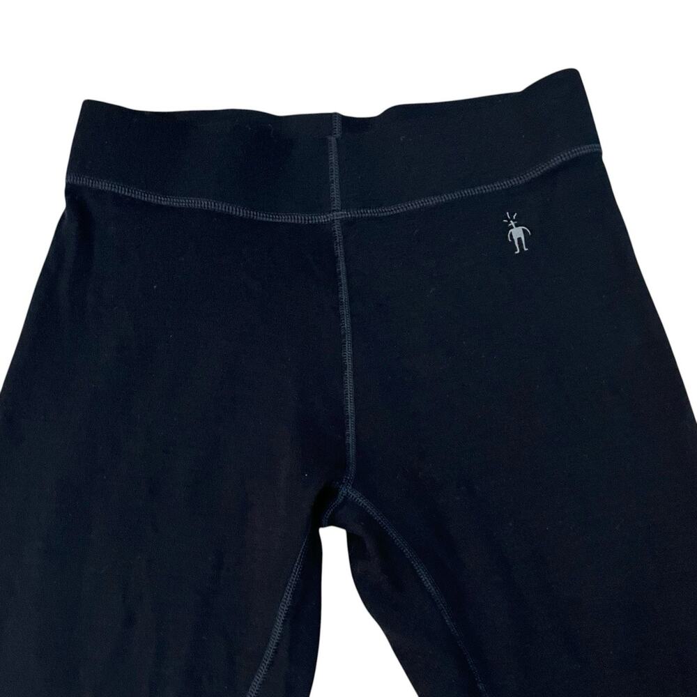 Smartwool Womens Merino Wool Base Layer Pants Medium Black Skinny Full Length - Picture 2 of 10